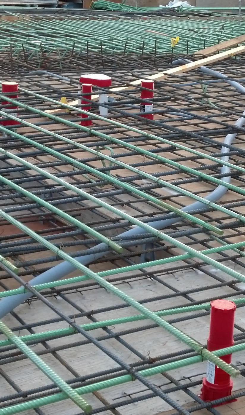 Roof Picture of rebar on a roof